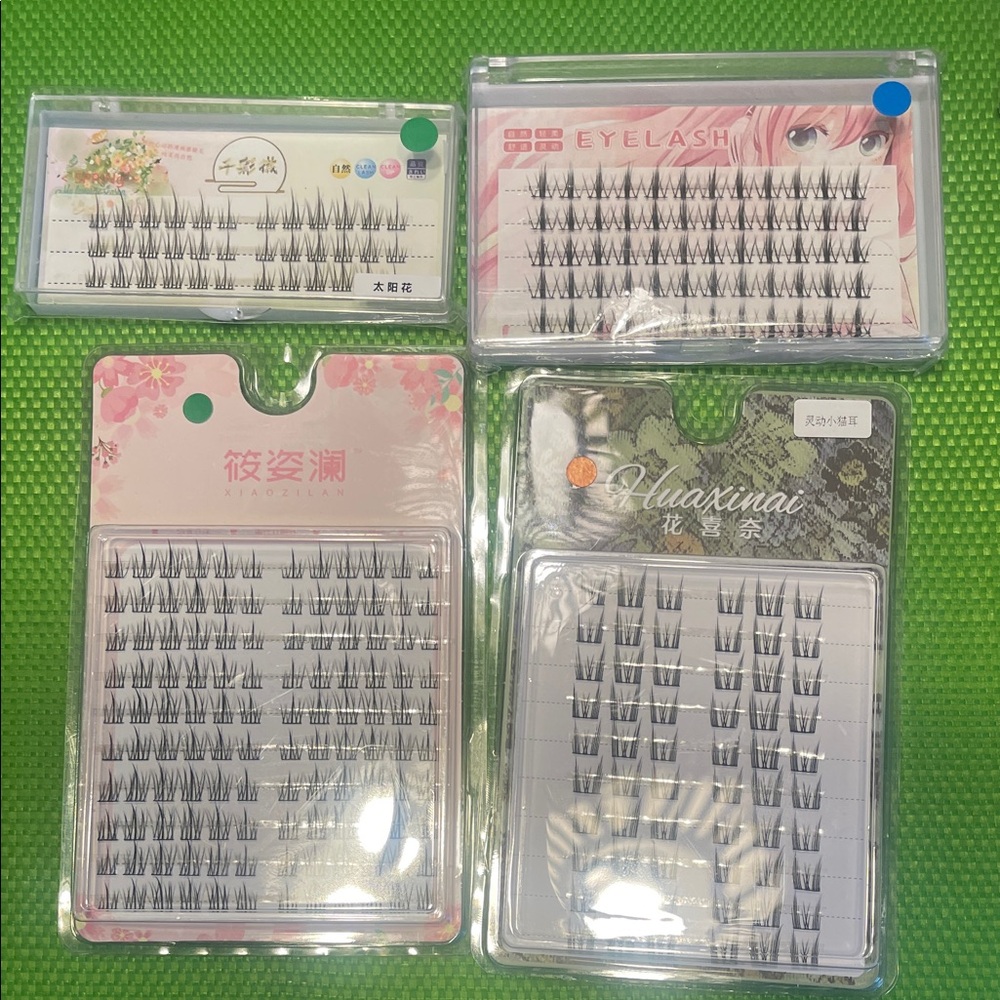Cluster Individual False Eyelash Flares - Black